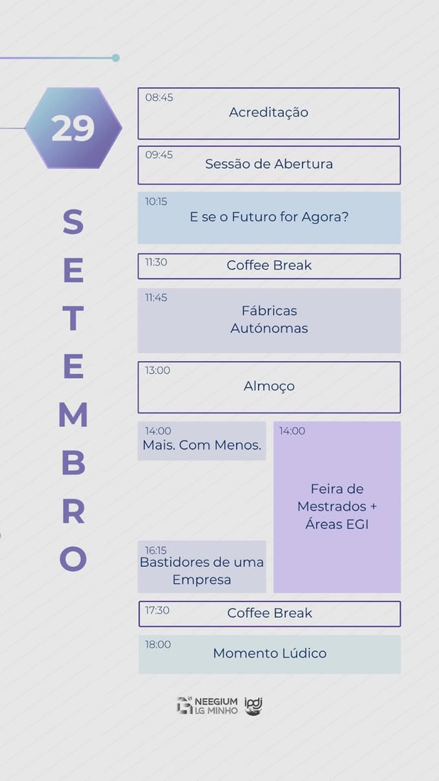 Programa - 29 de setembro